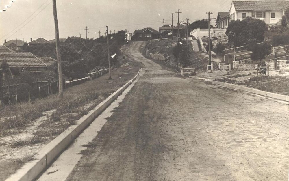 West Street towards New Street, Balgowlah, 26th January 1939