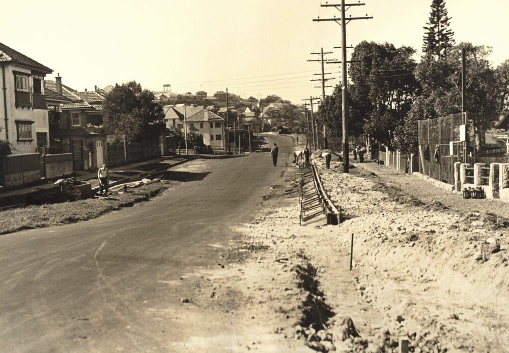 White Street between Jackson and Condamine, Balgowlah, 20th July 1936