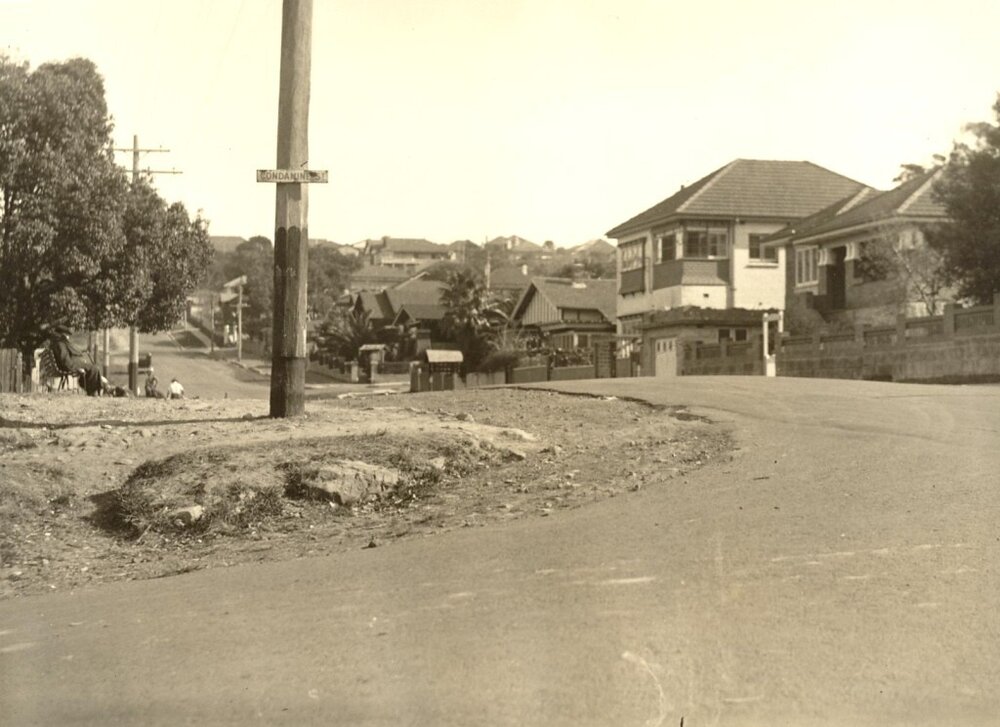 White Street corner of Condamine, Balgowlah, 20th July 1936