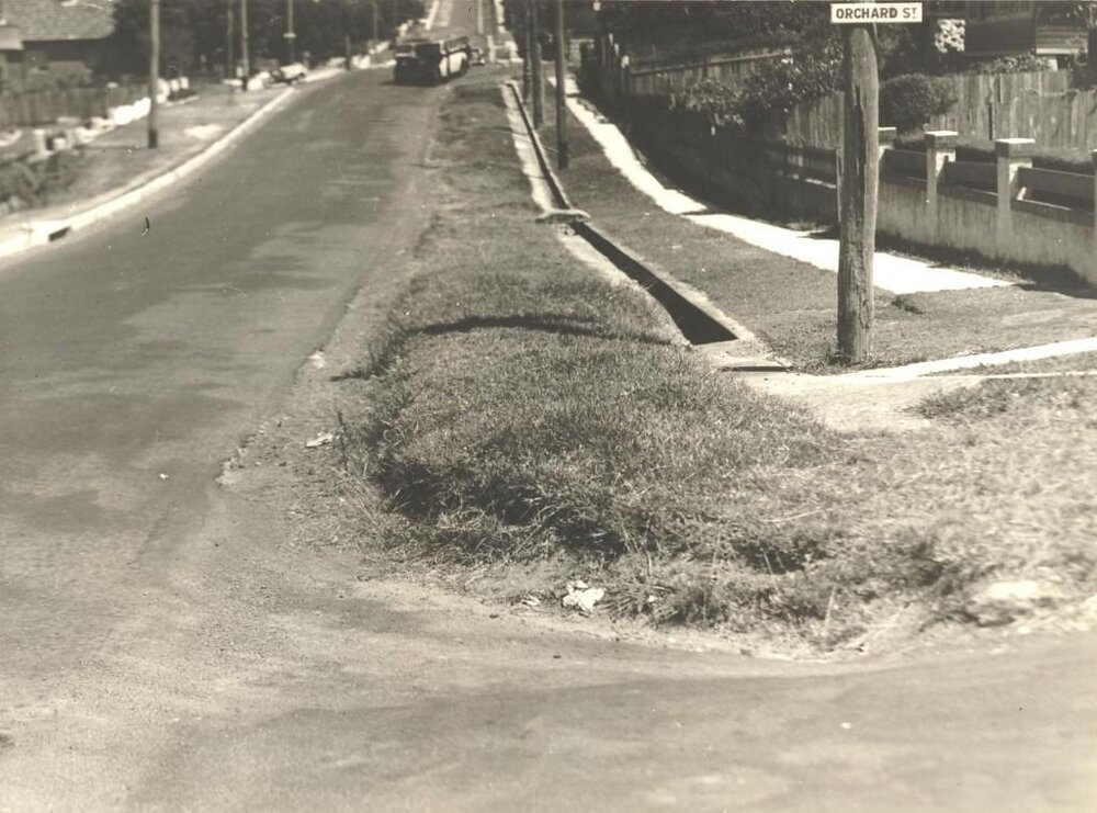 White Street north side from Orchard, Balgowlah, 22nd February 1939