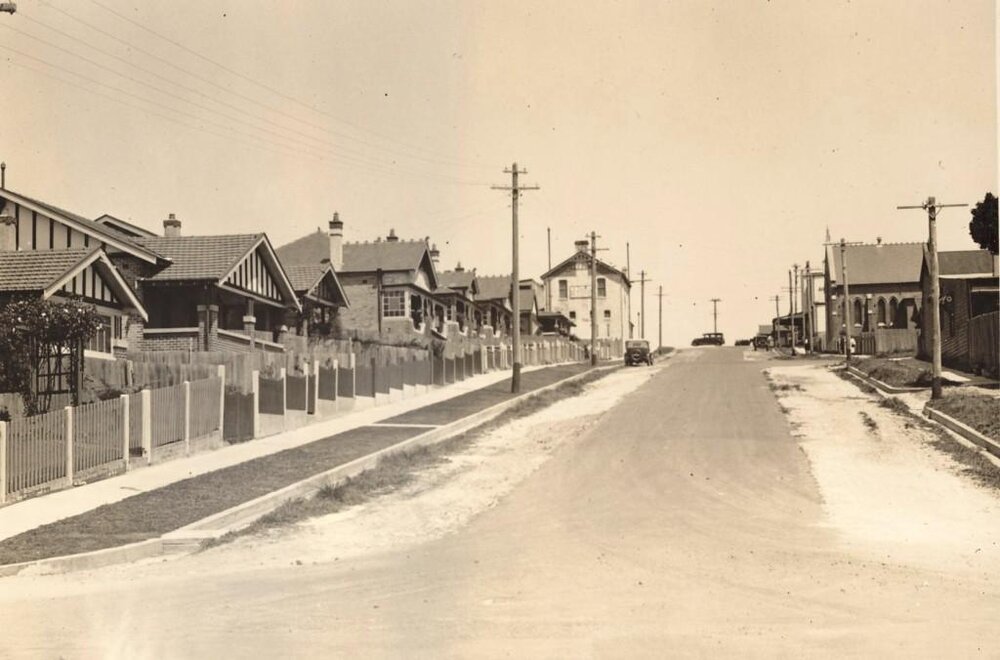 William Street from Griffiths Street, Fairlight, 22nd October 1931