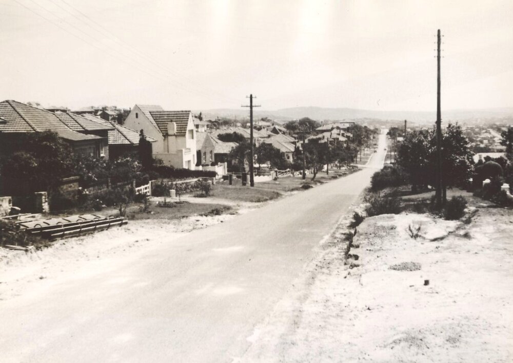 Woodland Street corner with Alma and Alder, Balgowlah Heights, June 1952