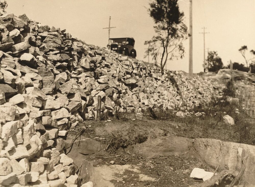 Woodland Street filling, Balgowlah Heights, 19th August 1933