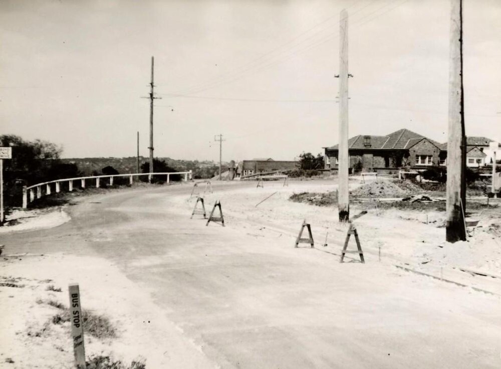 Woodland Street, Balgowlah Heights, north of Parkes Street, October 1951 