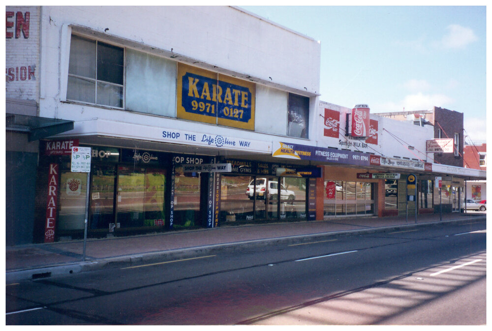 Shopfronts at Pittwater Road, Dee Why c1990s