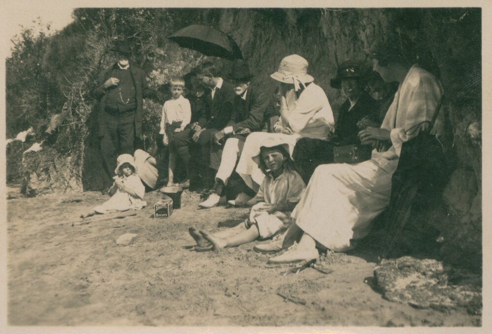 Fletcher Family Picnic, Dee Why Beach, 1924