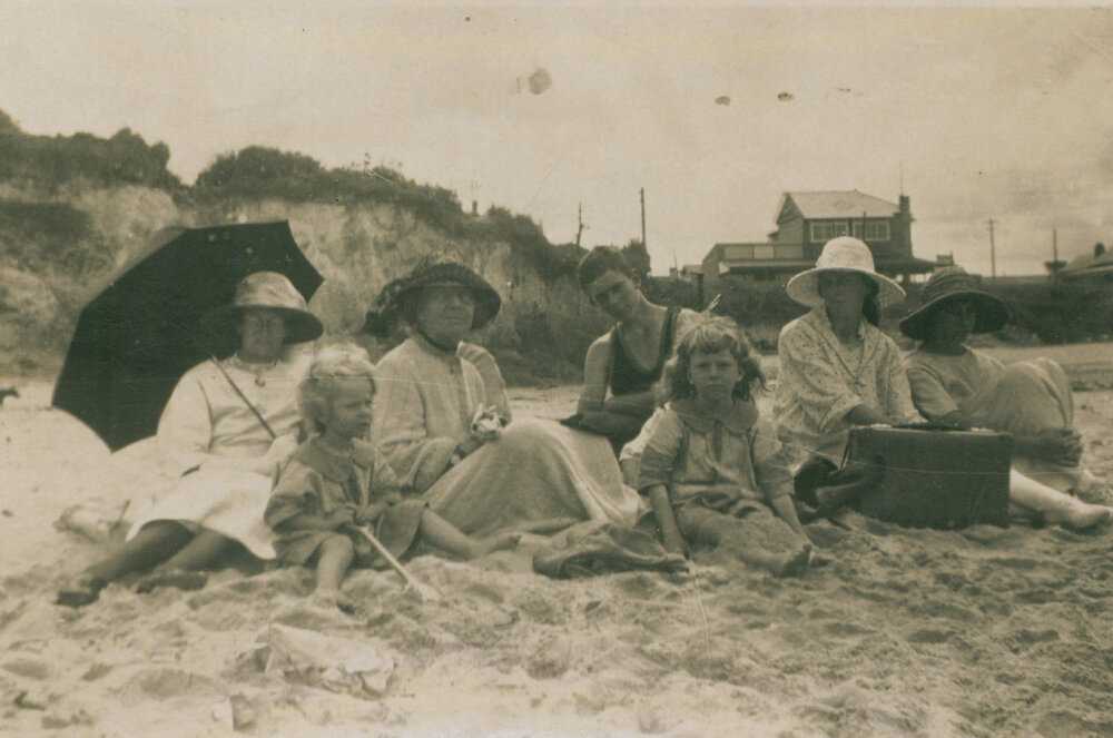 Fletcher Family at Dee Why Beach c 1924