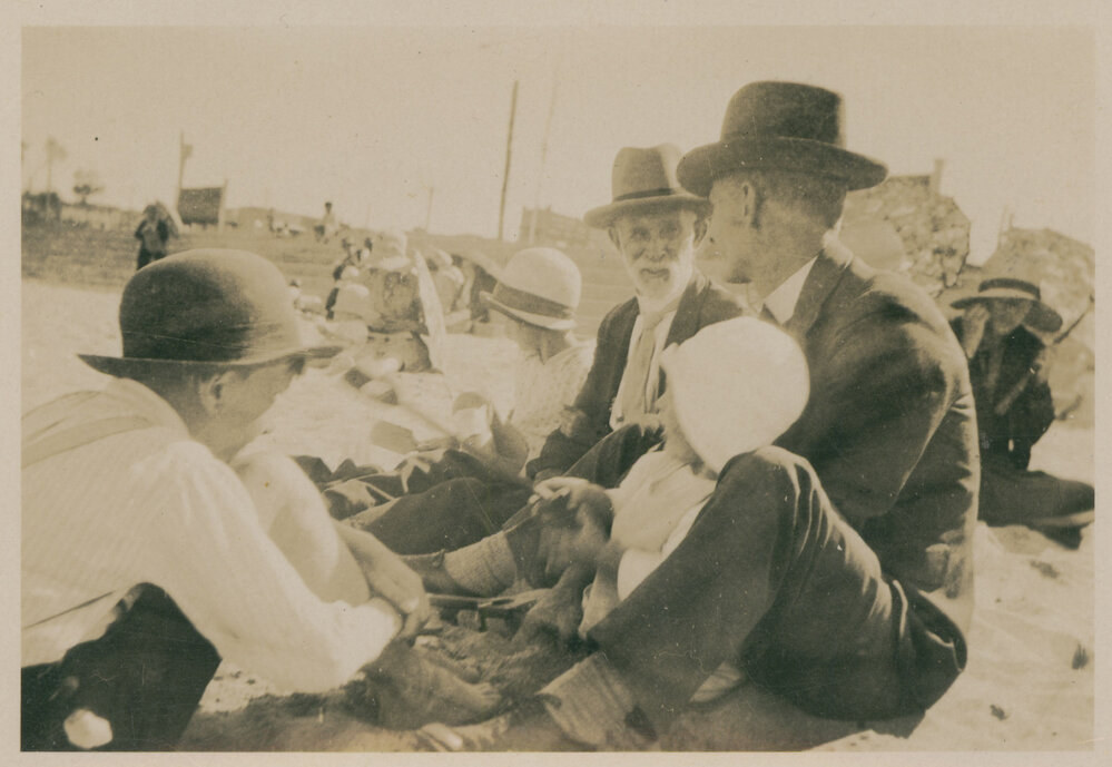 Fletcher family at Dee Why Beach 1920s