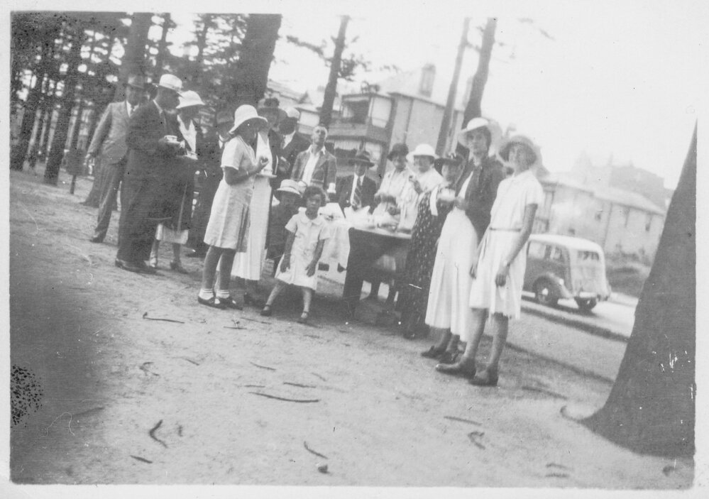Fletcher Family Picnic at Manly Beach 1920s