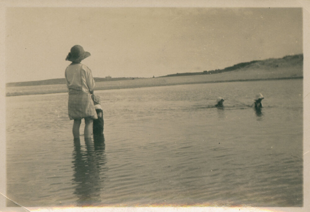 Members of the Fletcher Family at Curl Curl Lagoon, 1924