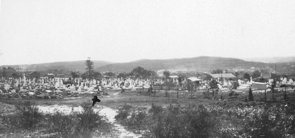 View over Manly Cemetery, Griffiths Street, Manly, 1931