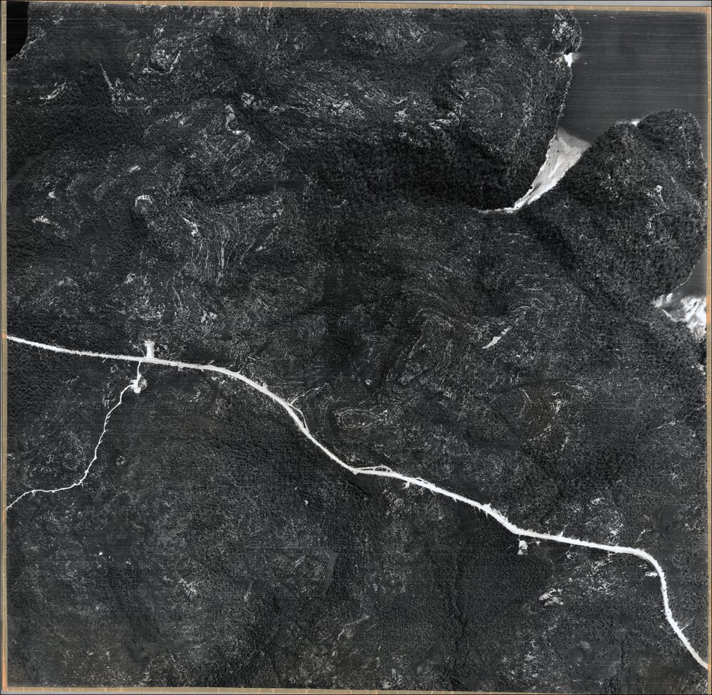 Aerial photograph of Refuge Bay, America Bay, Ku-ring-gai Chase, 1965
