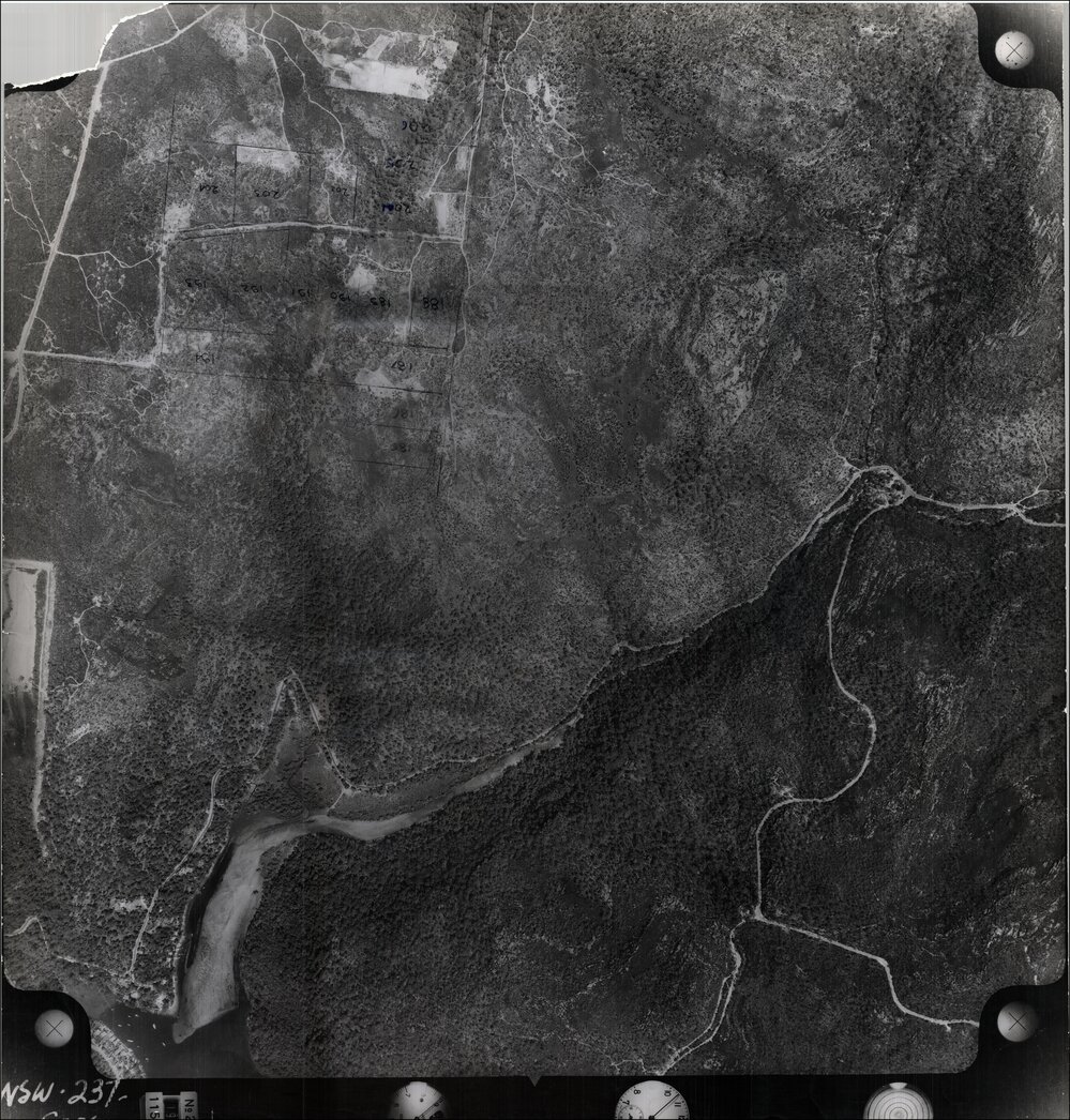 Aerial photograph of McCarrs Creek, Ingleside, 1956