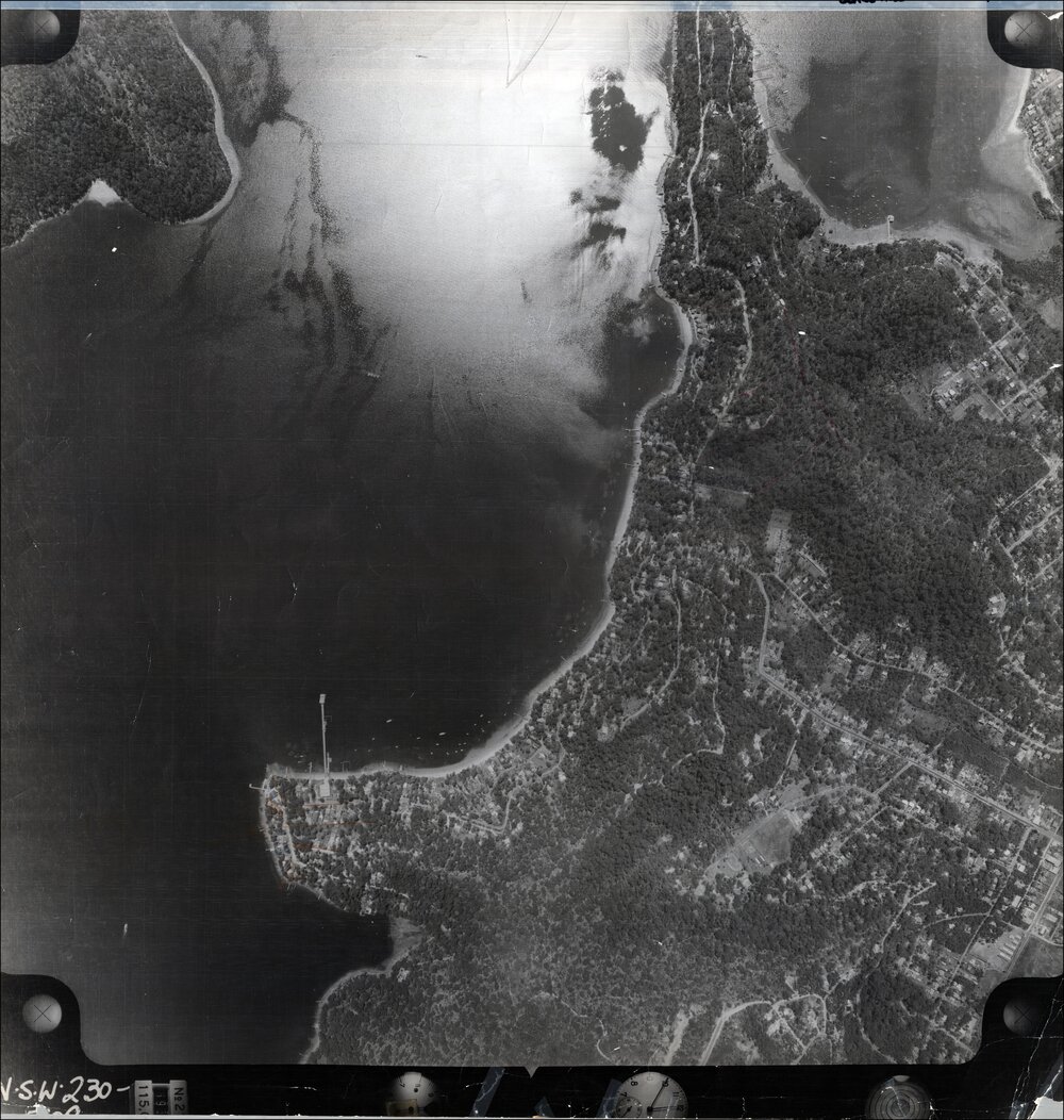 Aerial photograph of Stokes Point, Taylors Point, Clareville, 1956