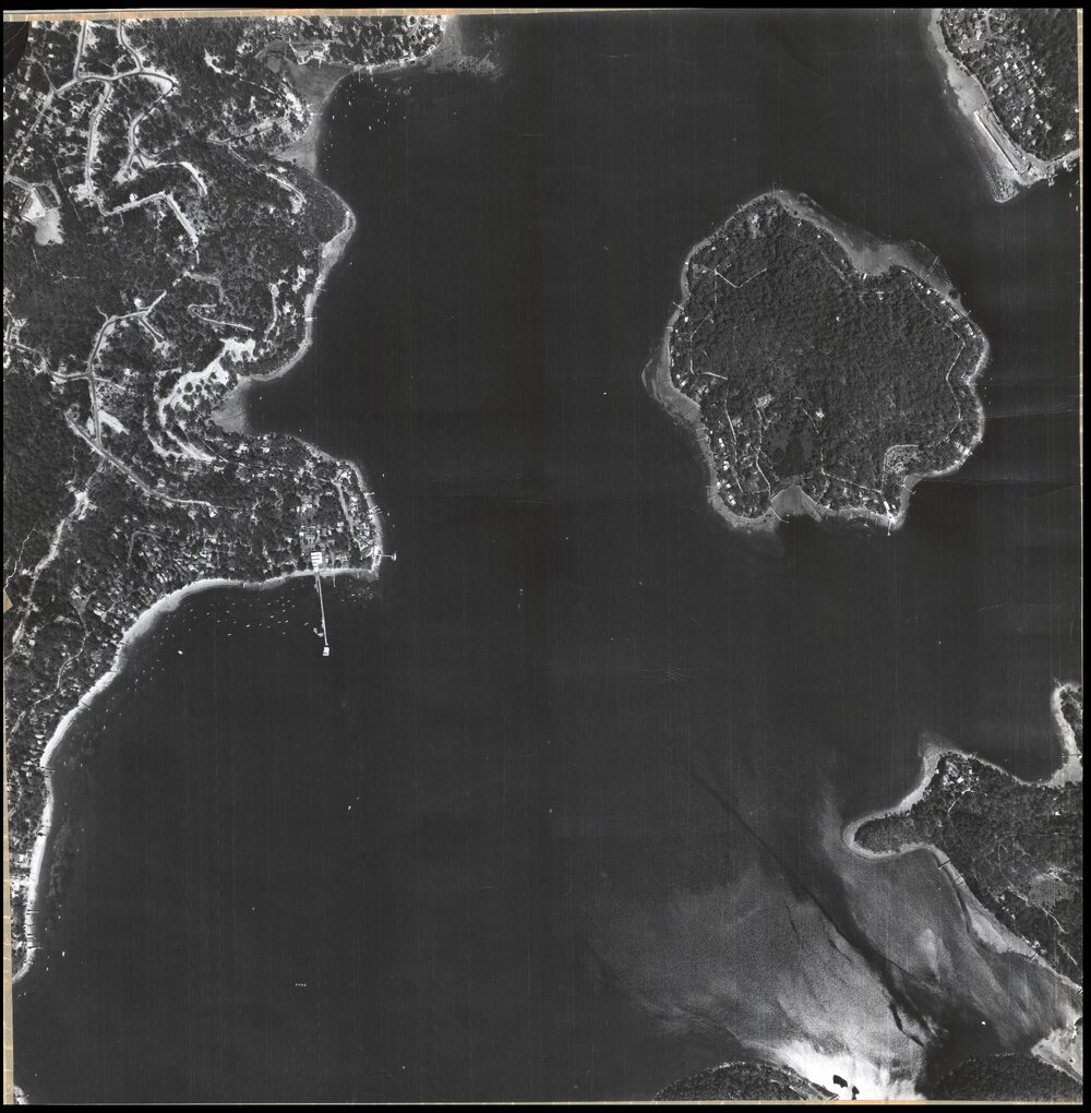 Aerial photograph of Scotland Island, Taylors Point, Clareville, 1965