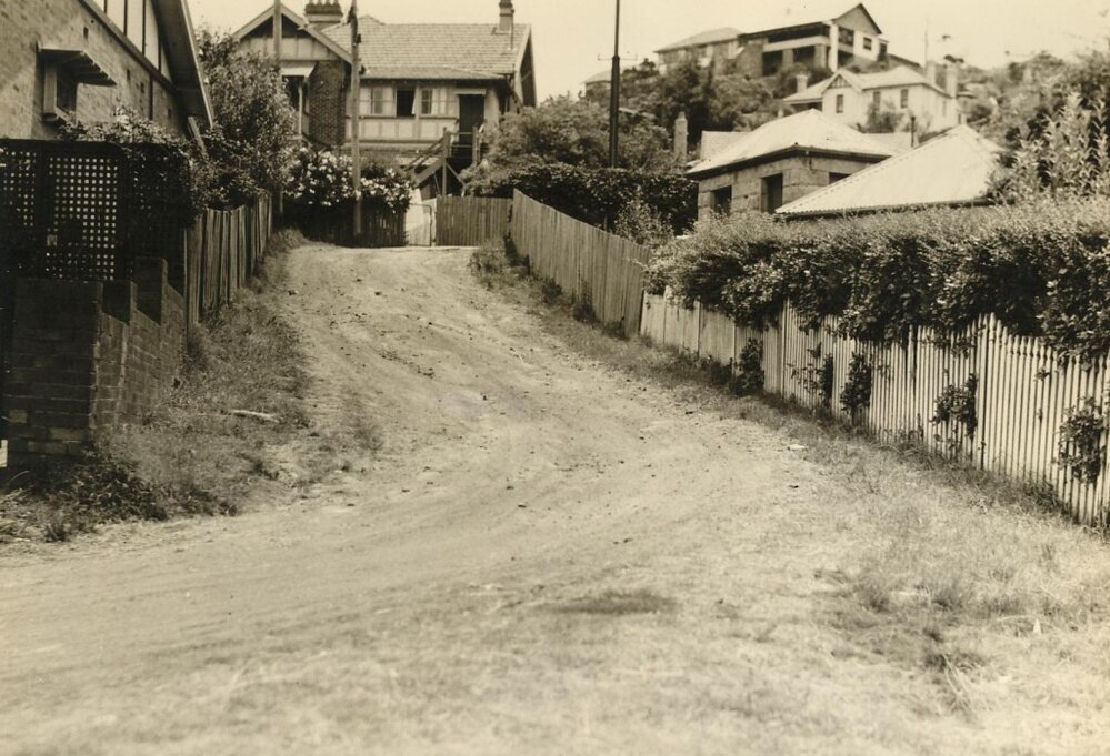 Arlington Drive from Fairlight Crescent, Fairlight, 1937