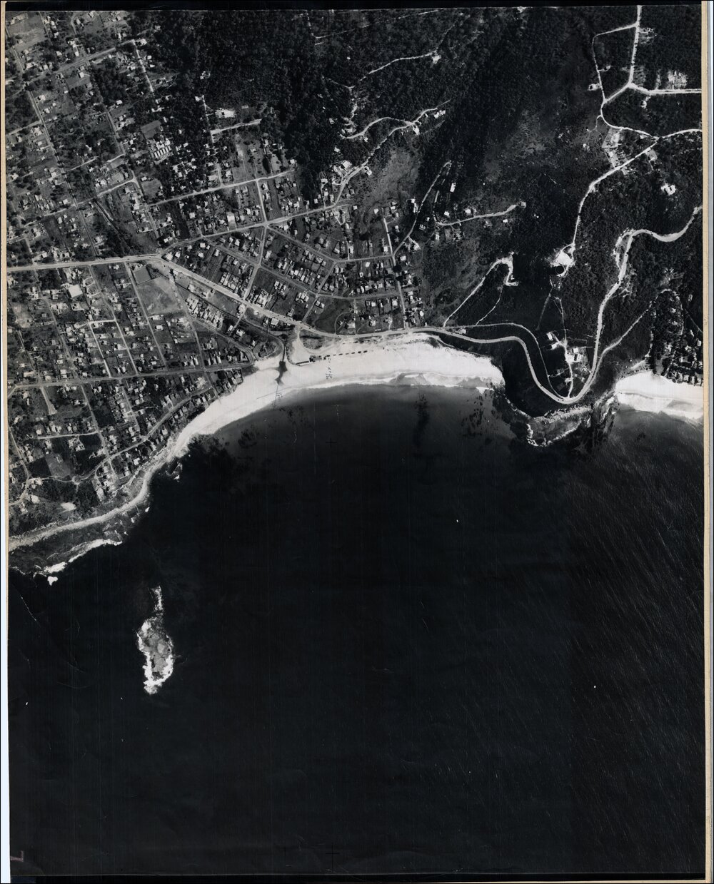 Aerial photograph of Newport, 1951