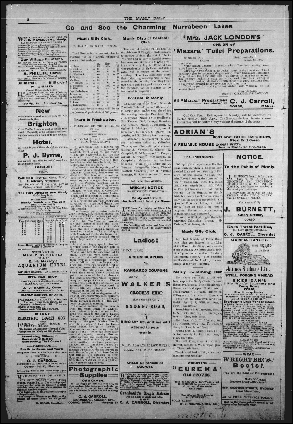 The Manly Daily, Thursday 18 March 1909