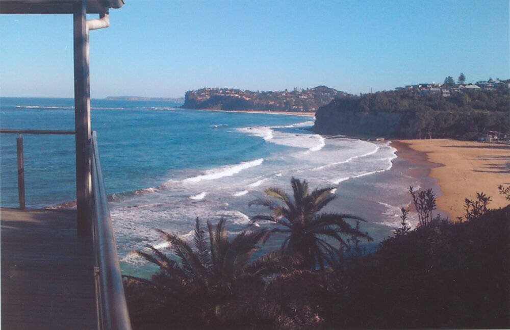 Looking south across Bilgola Beach from 54 The Serpentine 