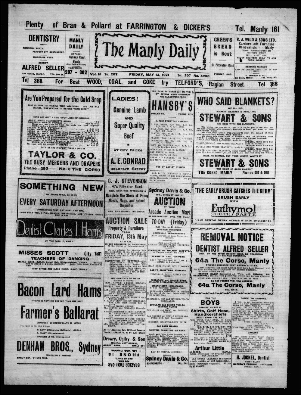 The Manly Daily, Friday 13 May 1921