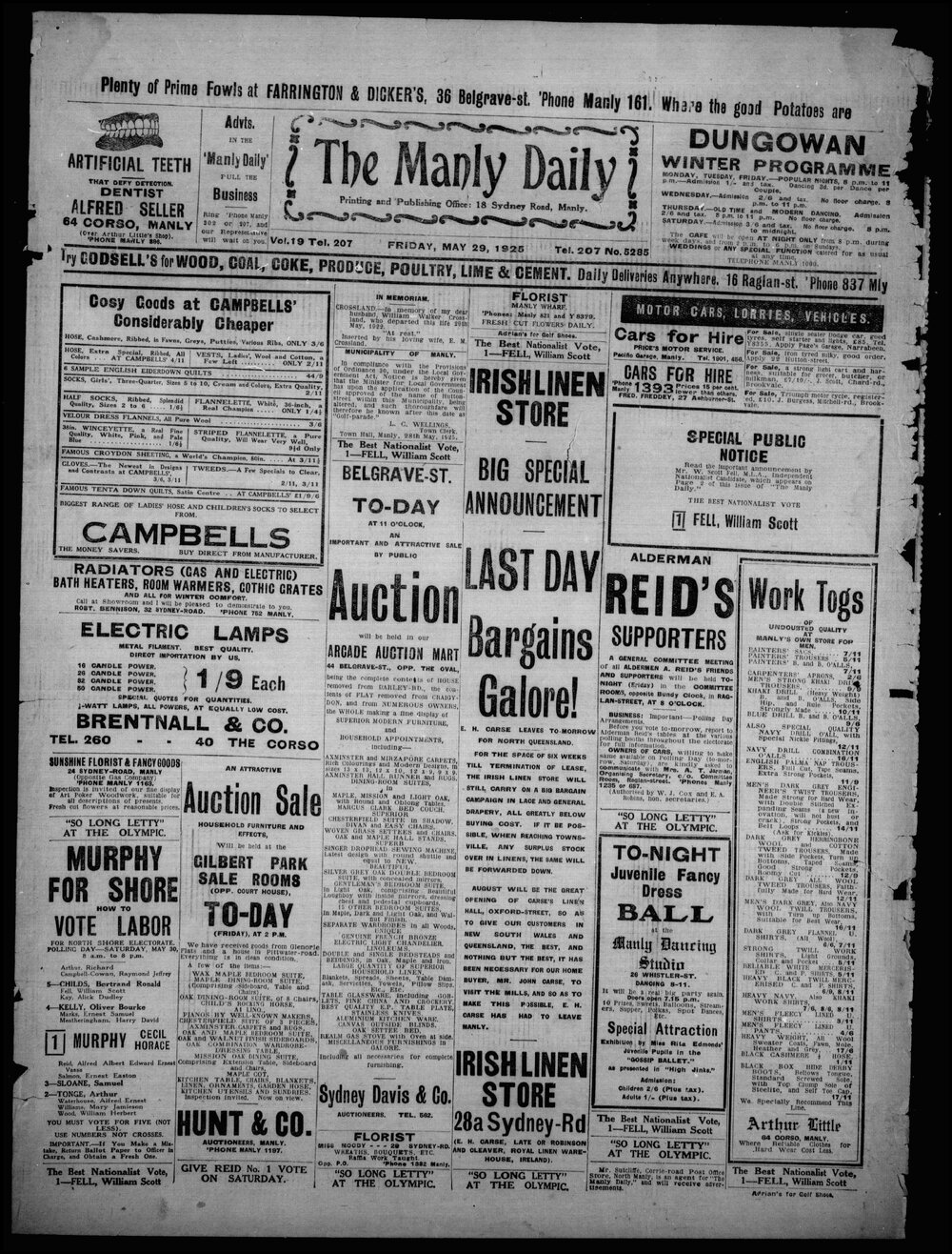 The Manly Daily, Friday 29 May 1925