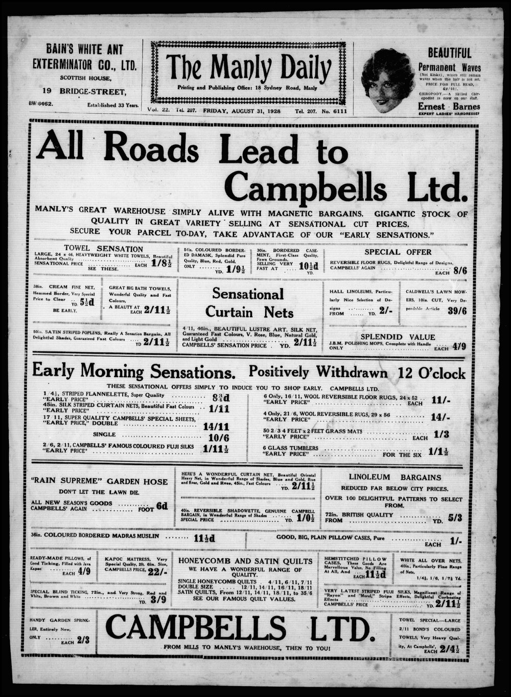 The Manly Daily, Friday 31 August 1928