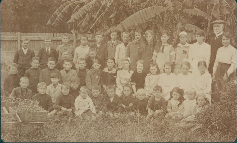 Newport Public School with Mr and Mrs Harper, Newport, c1906
