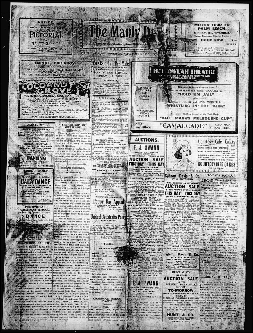 The Manly Daily, Thursday 9 November 1933