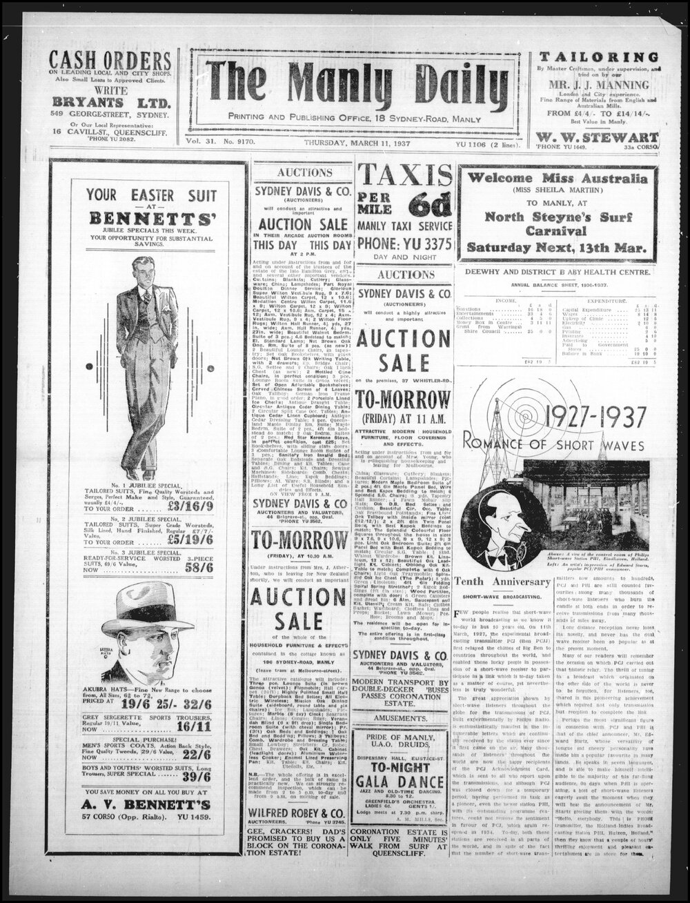 The Manly Daily, Thursday 11 March 1937