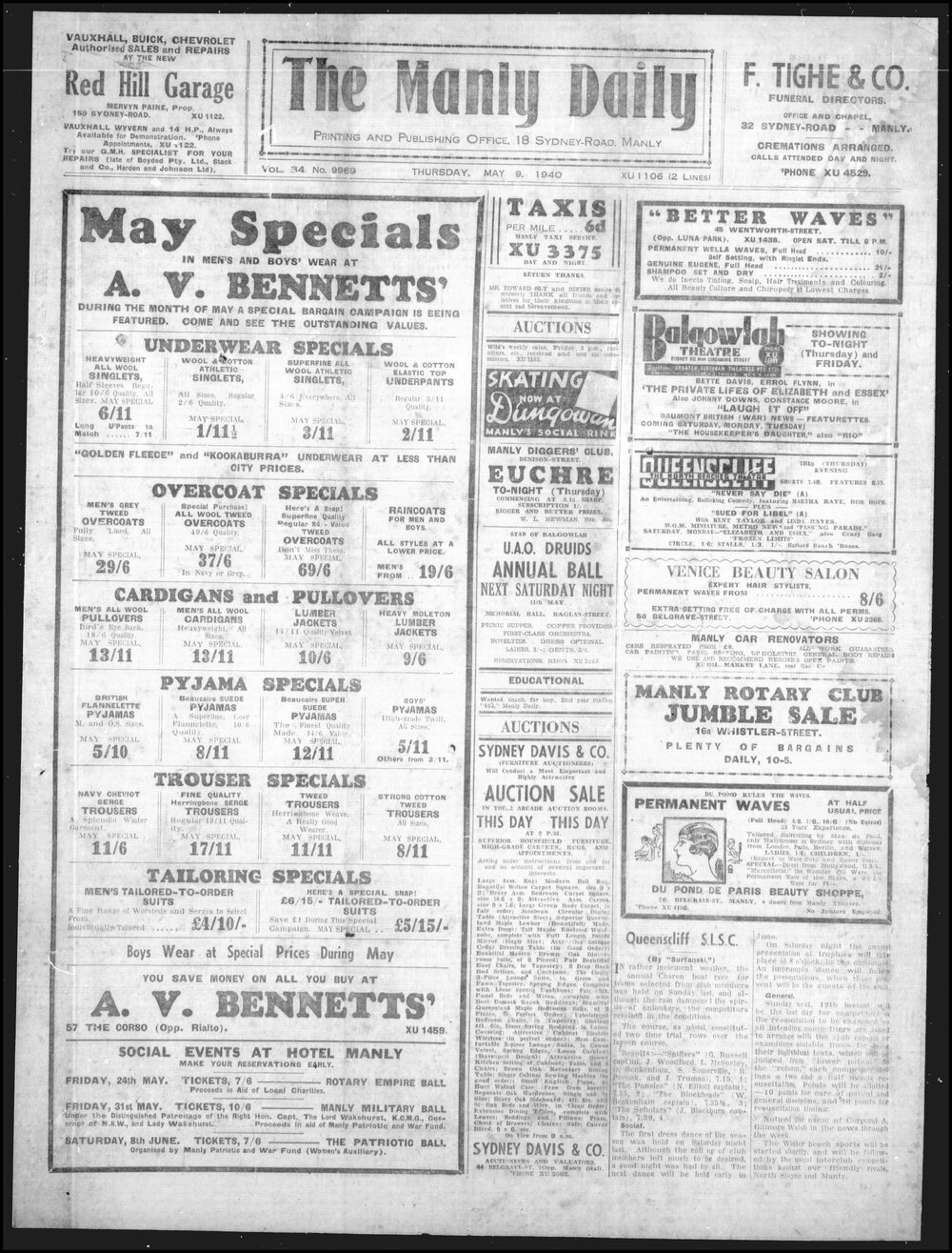 The Manly Daily, Thursday 9 May 1940