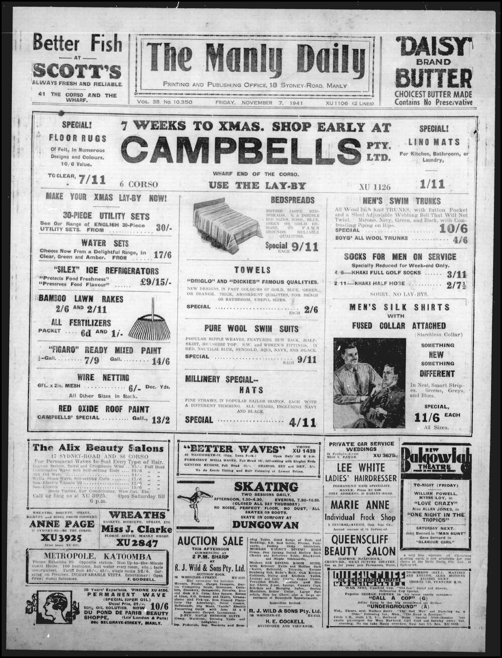 The Manly Daily, Friday 7 November 1941