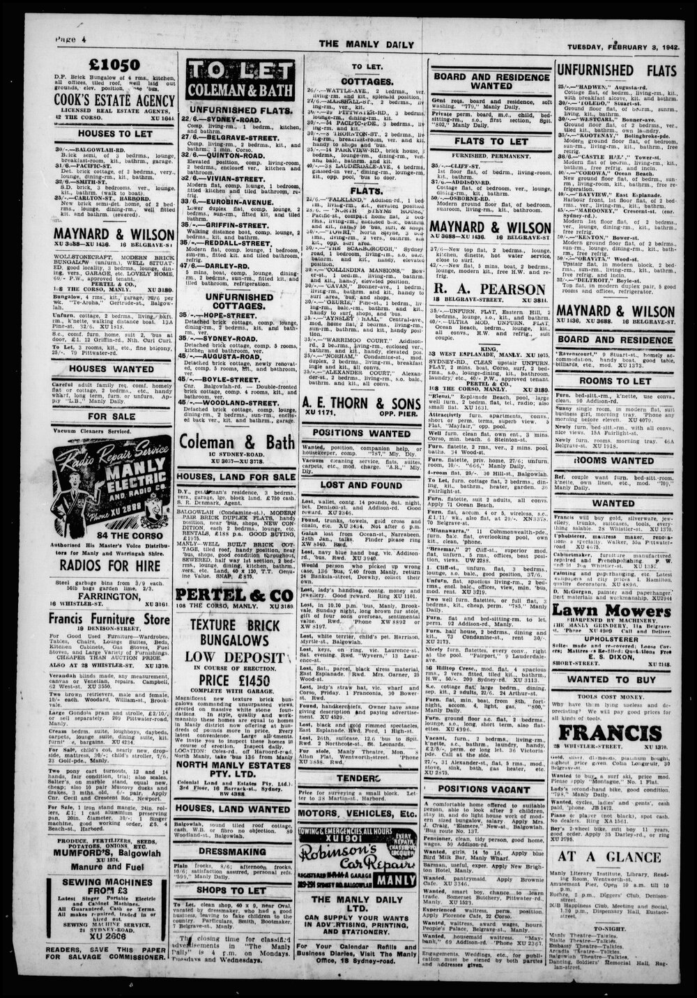 The Manly Daily, Tuesday 3 February 1942