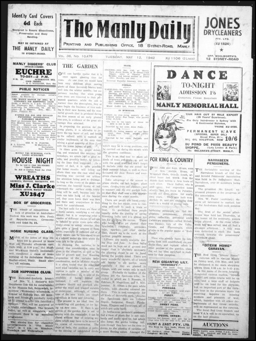 The Manly Daily, Tuesday 12 May 1942