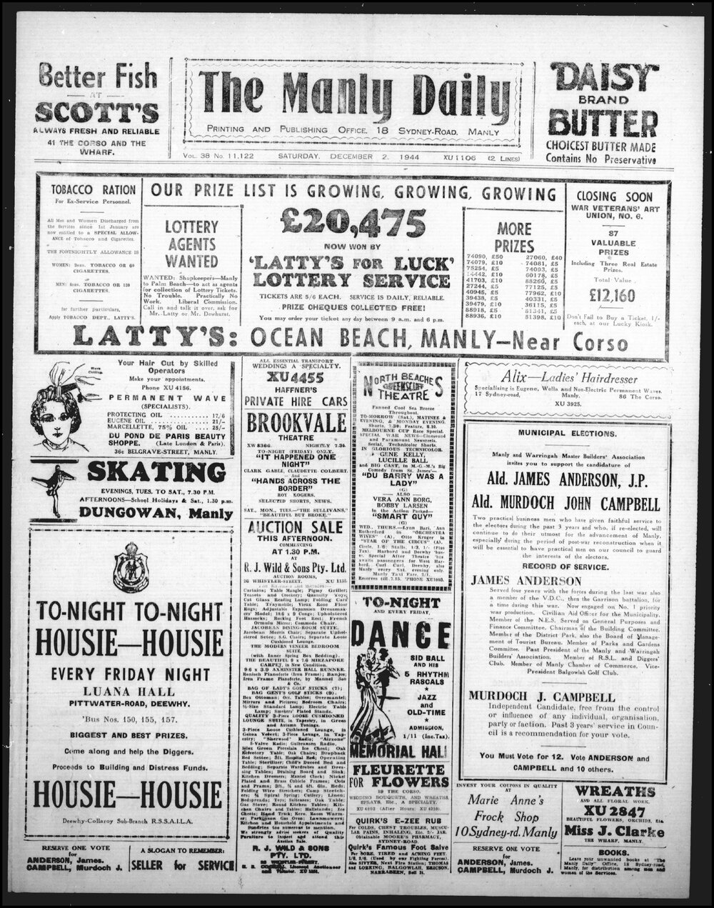 The Manly Daily, Friday 1 December 1944