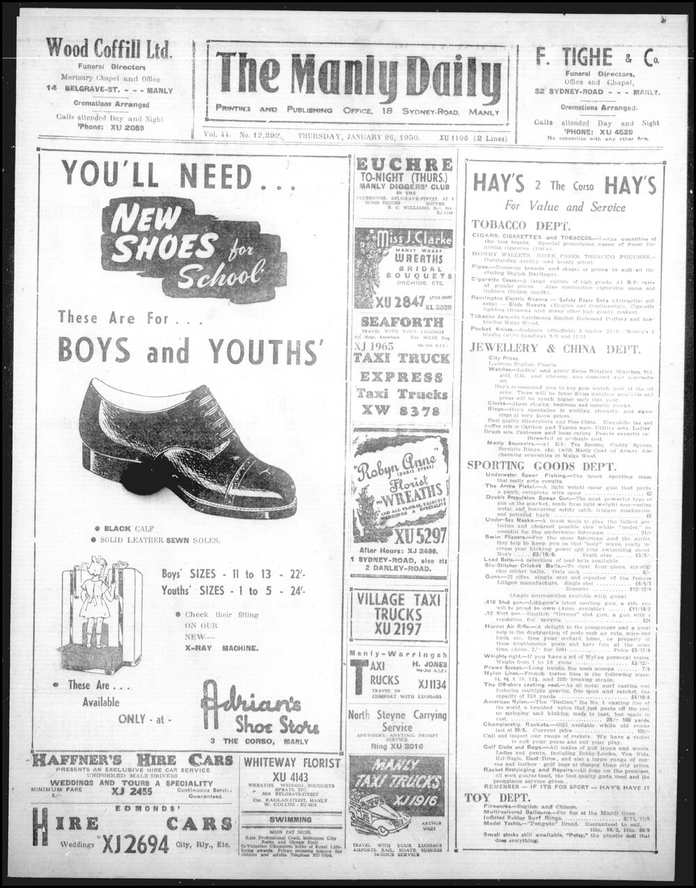 The Manly Daily, Thursday 26 January 1950