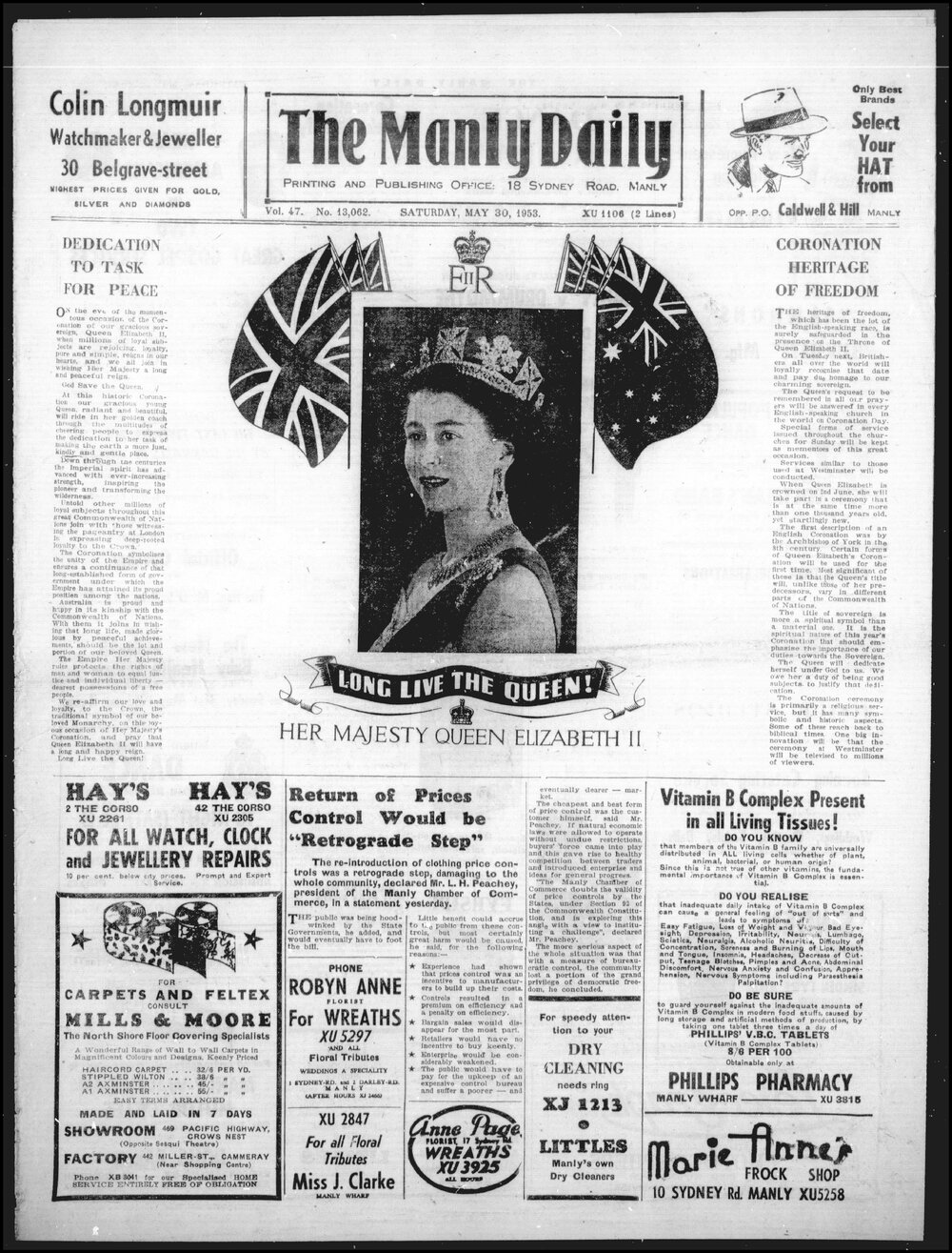 The Manly Daily, Saturday 30 May 1953