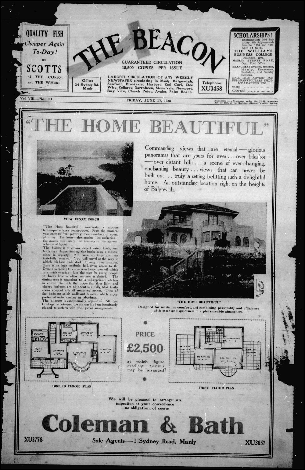 The Beacon Friday, 17 June 1938