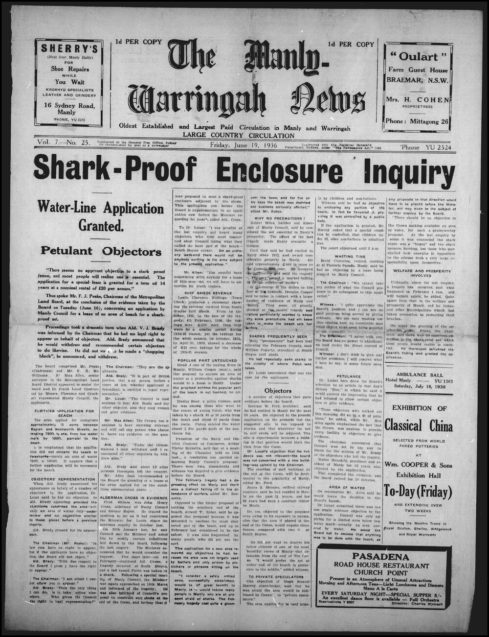 The Manly and Warringah News Friday, 19 June 1936