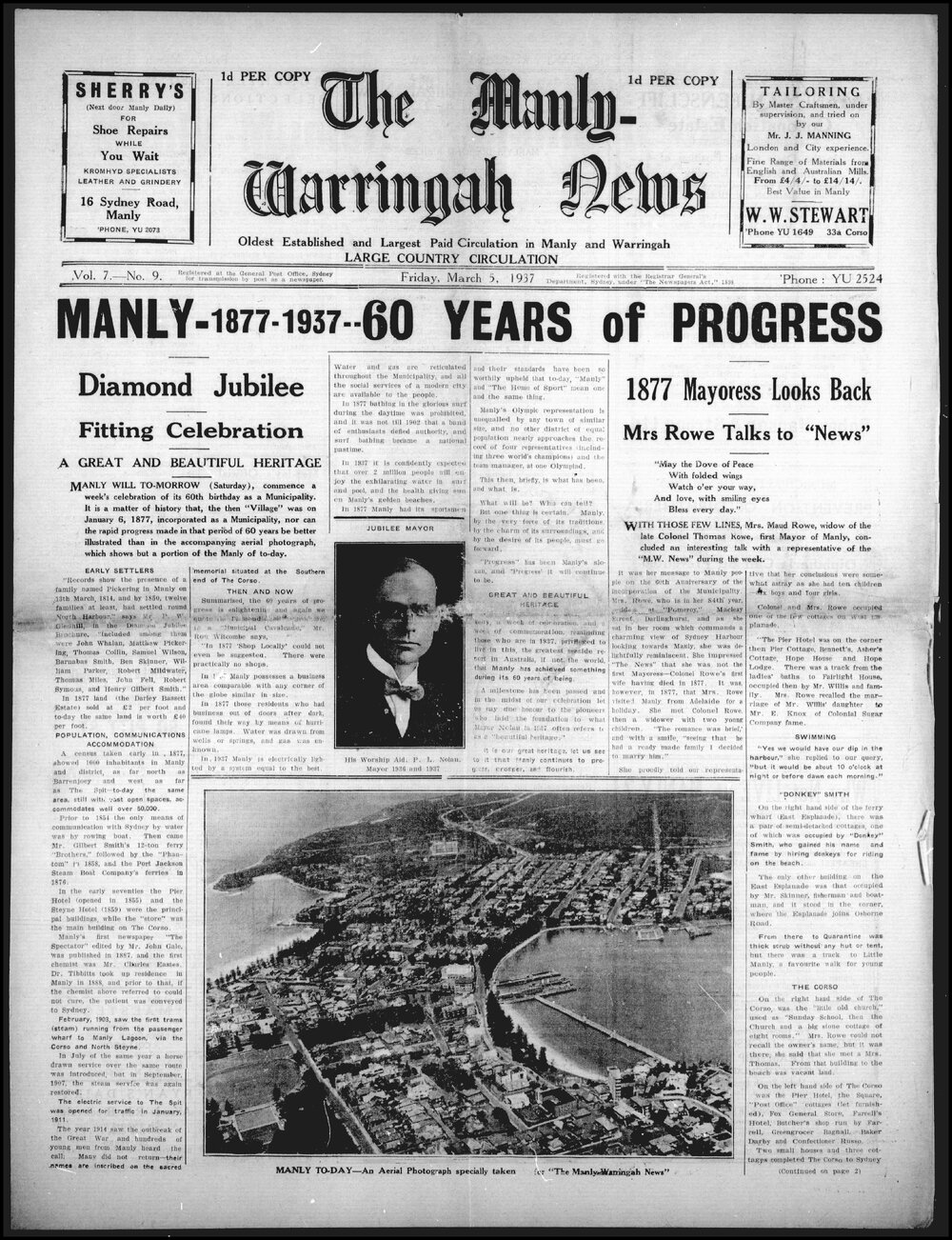 The Manly and Warringah News Friday, 5 March 1937