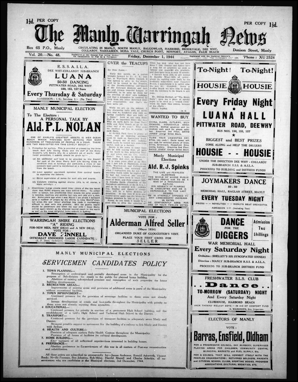 The Manly and Warringah News Friday, 1 December 1944