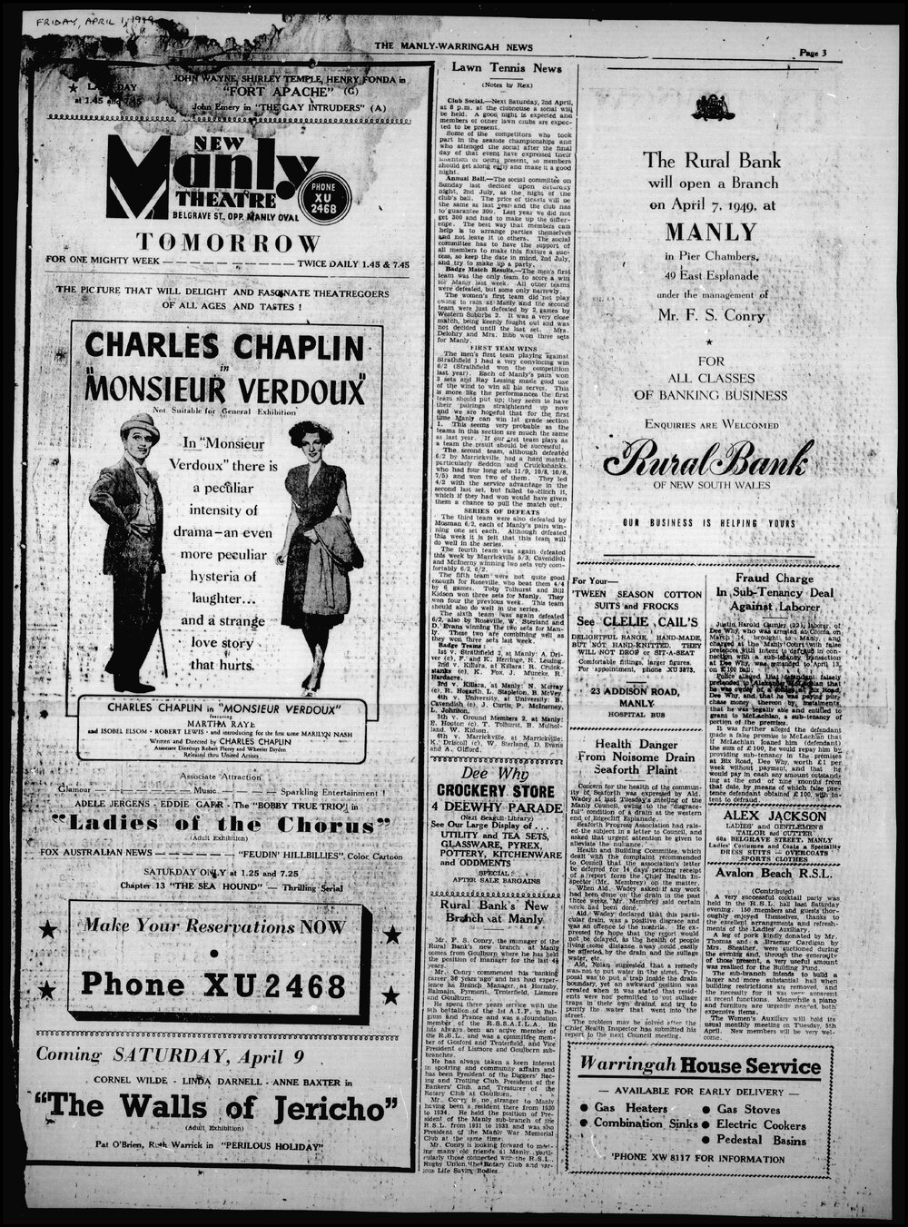 The Manly and Warringah News Friday, 1 April 1949