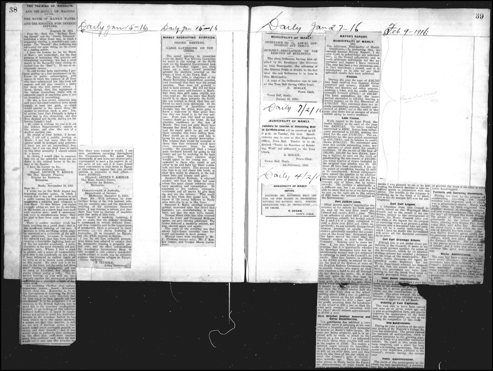 Wellings Cuttings Books Fiche 2 Vol 2 03-11-1911 to 23-04-1920