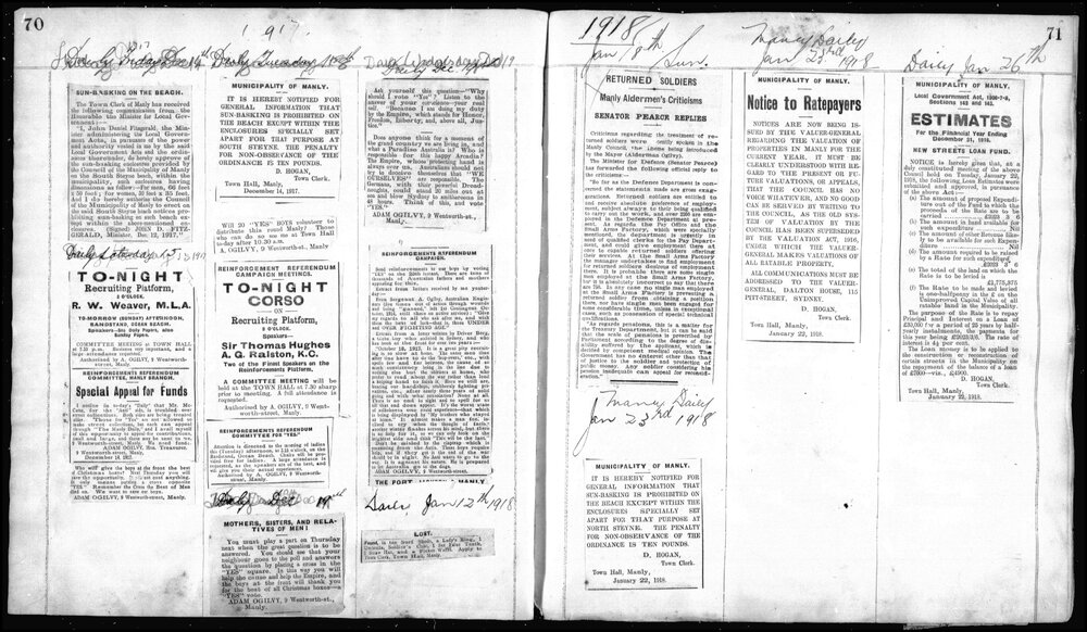 Wellings Cuttings Books Fiche 3 Vol 2 03-11-1911 to 23-04-1920
