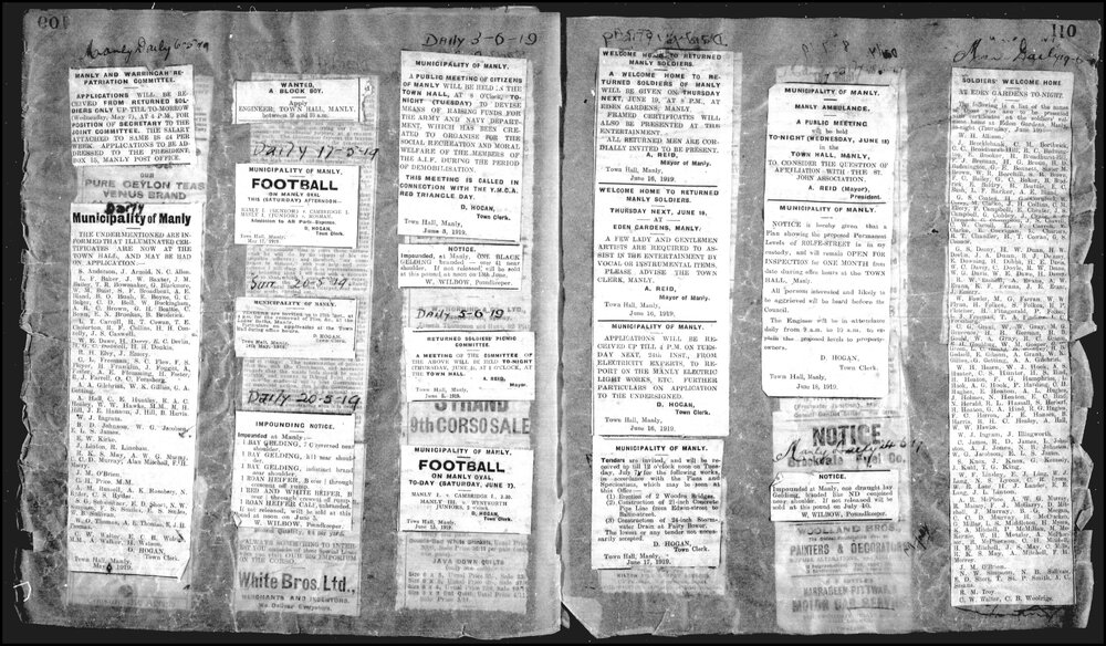 Wellings Cuttings Books Fiche 4 Vol 2 03-11-1911 to 23-04-1920