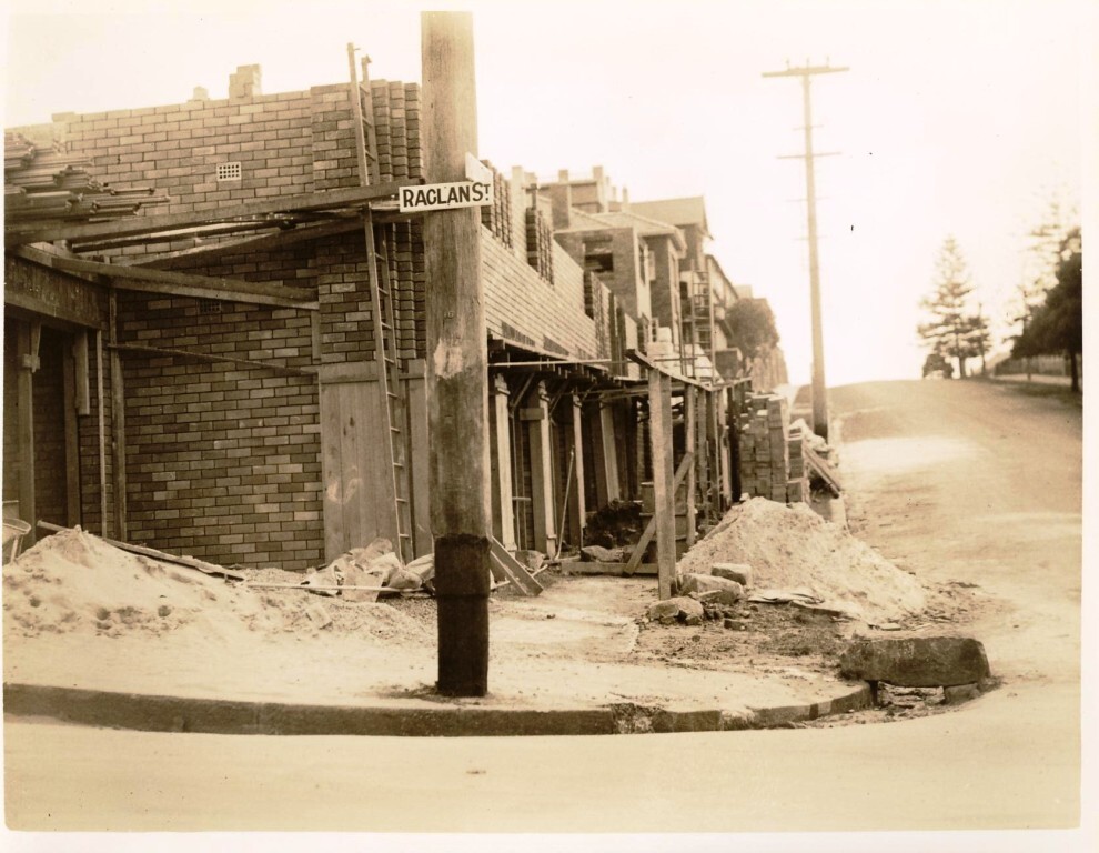 Quinton Road, corner Raglan Street, Manly, 16th May 1936