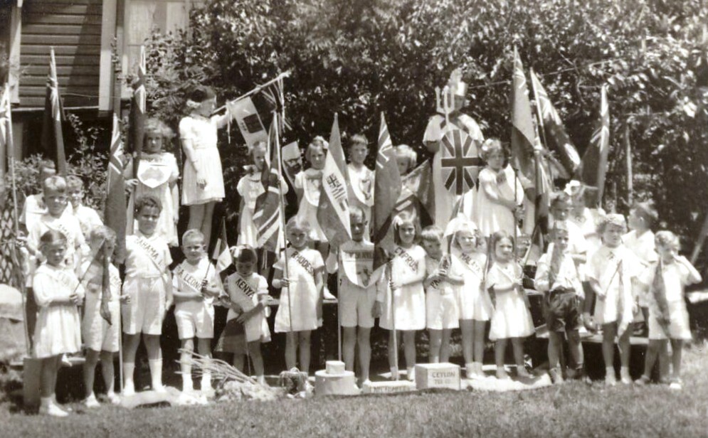Pupils at Garden Primary School, Balgowlah, Empire Day, c1930s