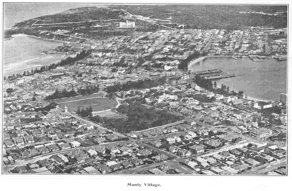 Aerial photo of Manly, 1924