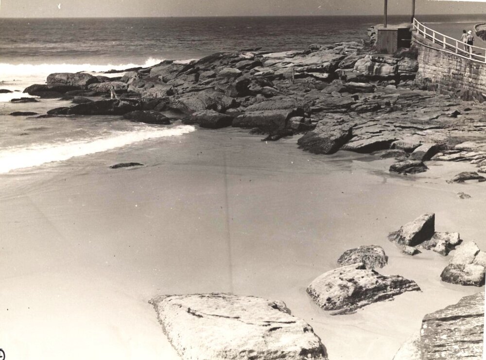 South Steyne rocks low tide, Manly, 23rd February 1940