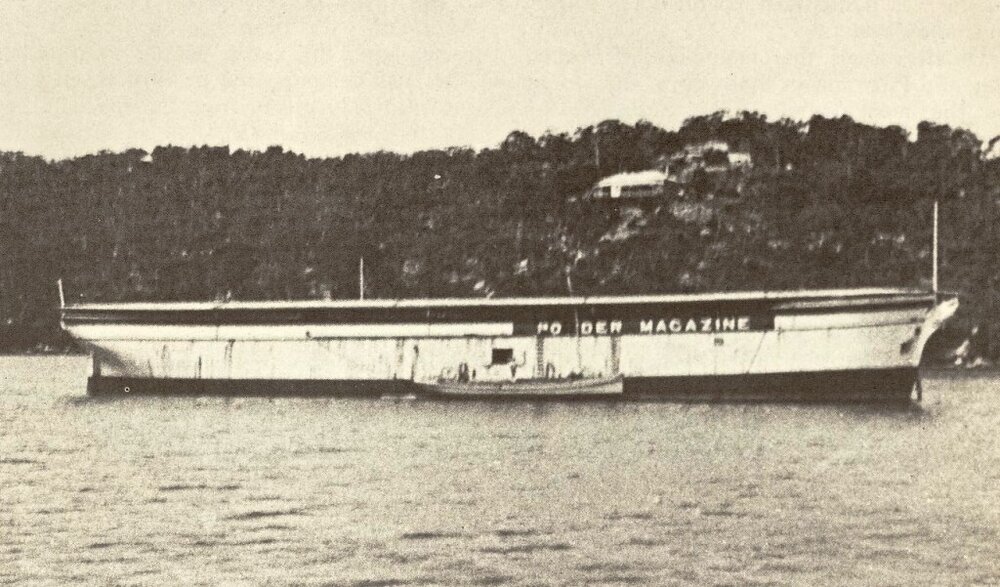 Powder Hulk Pride of England, Powder-hulk Bay, pre-1919