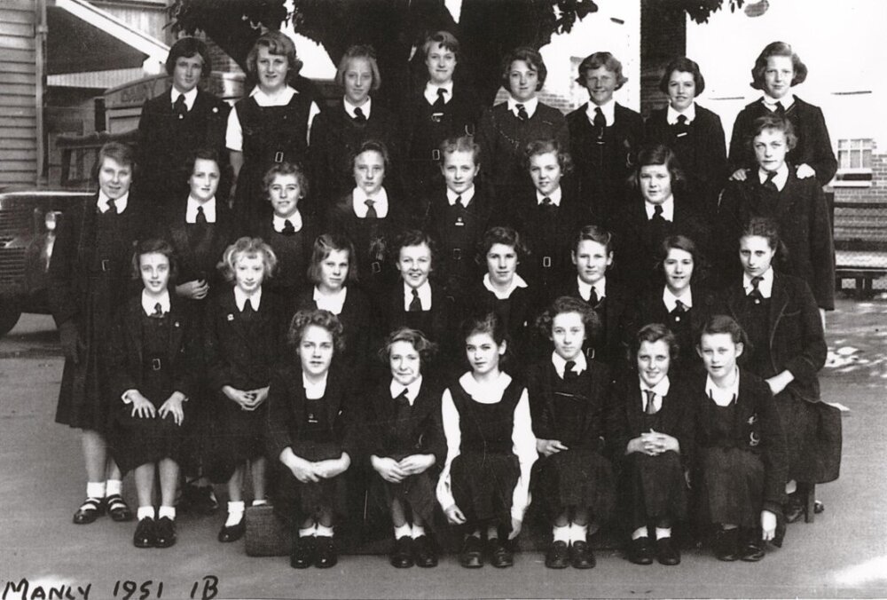 Manly Home Science class 1B, 1951